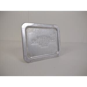 Vintage 1950s Bernardin Speed E Freeze Silver Aluminum Tin Retro USA One Pint